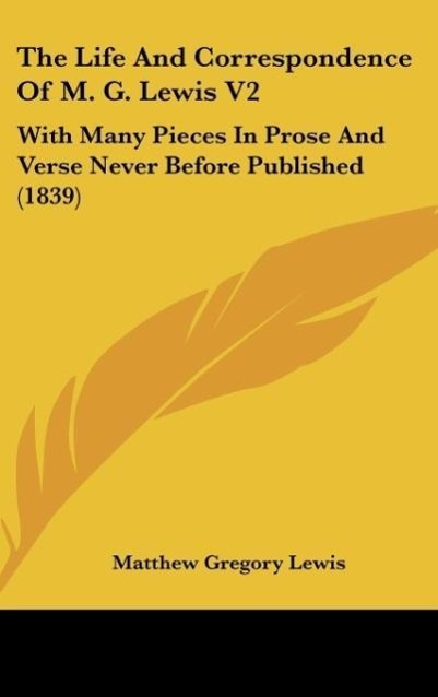 Vorderes Coverbild The Life And Correspondence Of M. G. Lewis V2