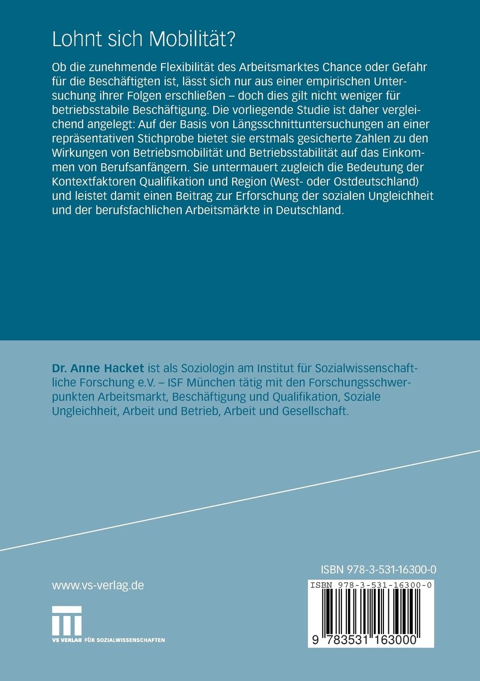 Rückseitencover Lohnt sich Mobilität?