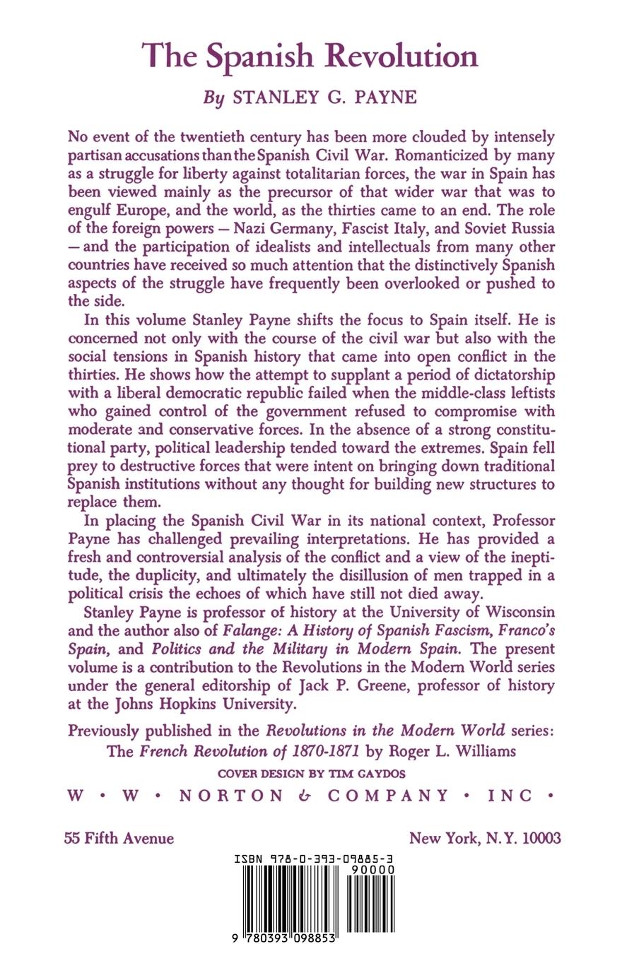 Rückseitencover The Spanish Revolution