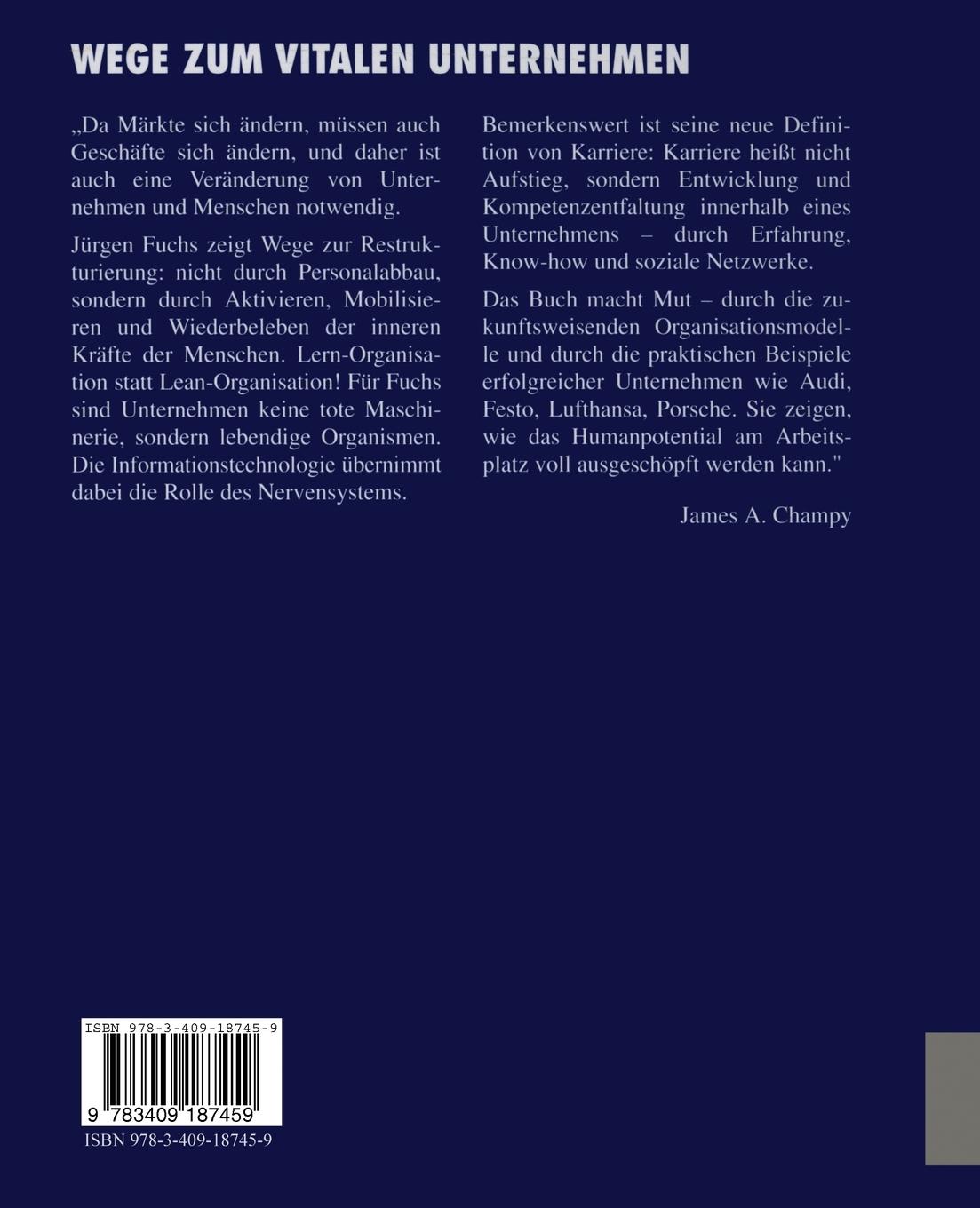 Rückseitencover Wege zum vitalen Unternehmen