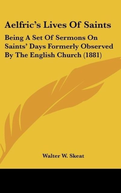Vorderes Coverbild Aelfric's Lives Of Saints