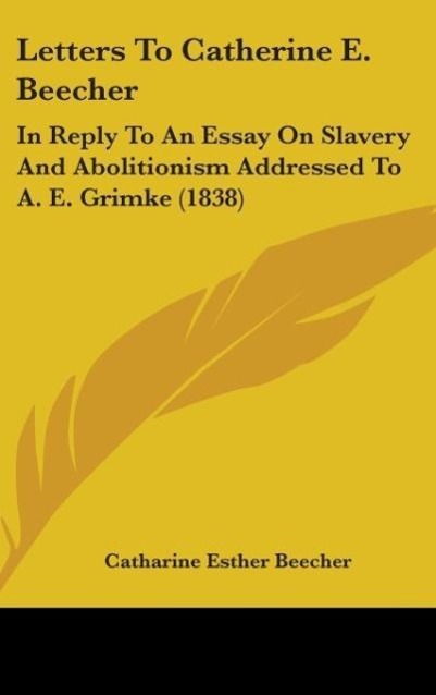 Vorderes Coverbild Letters To Catherine E. Beecher
