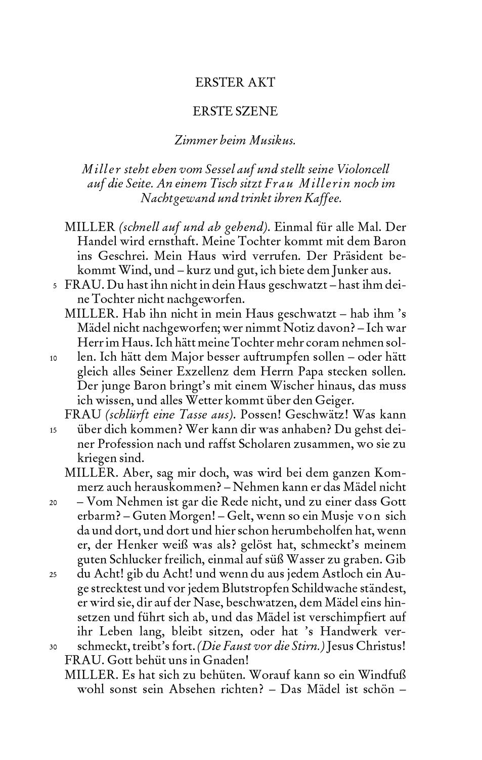 Beispielinhalt (Bild) Kabale und Liebe