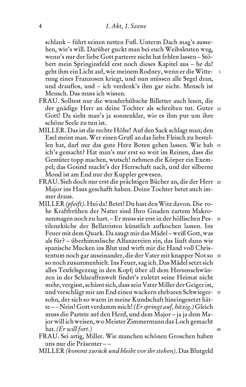 Beispielinhalt (Bild) Kabale und Liebe