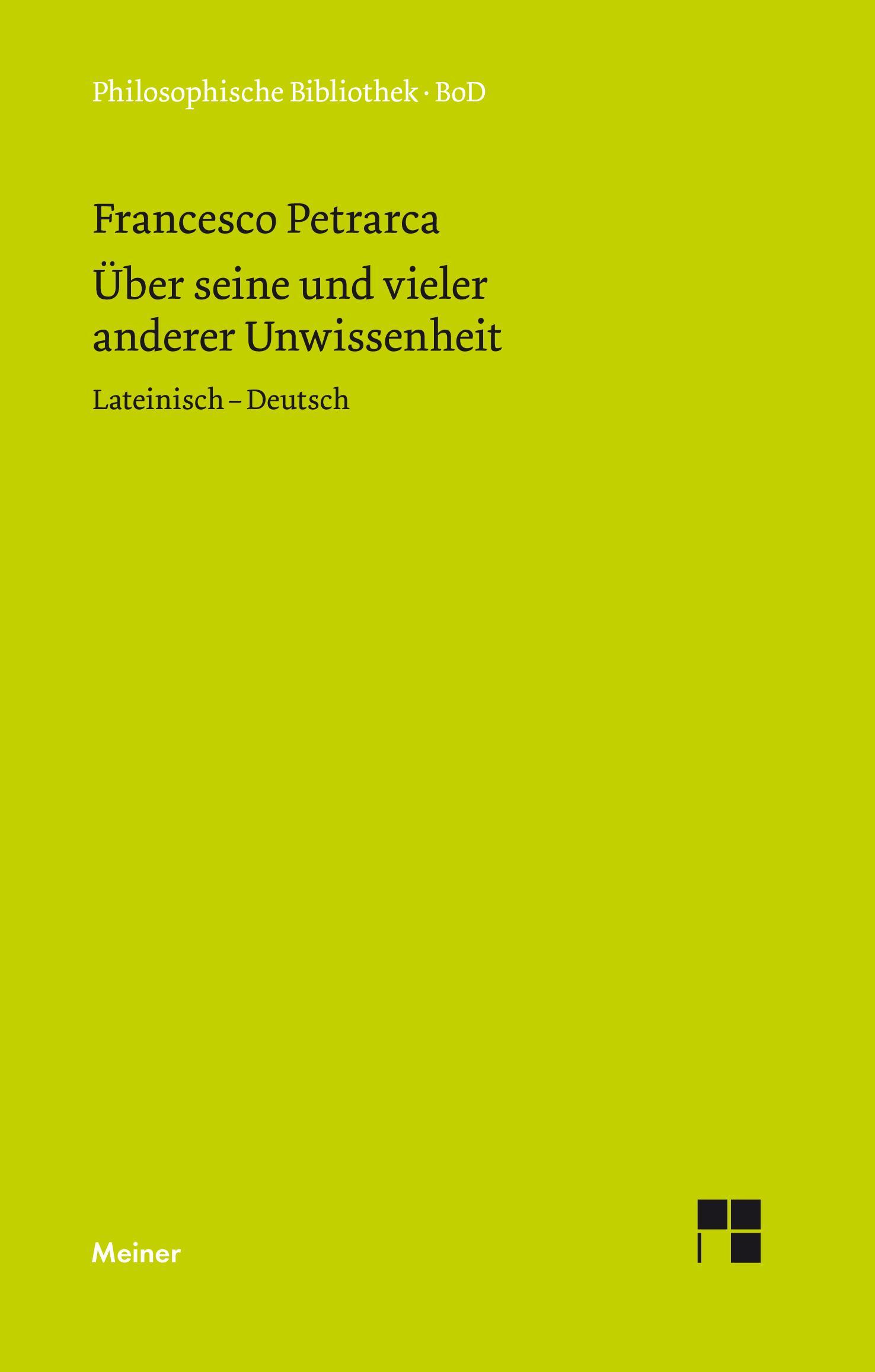 Vorderes Coverbild Über seine und vieler anderer Unwissenheit