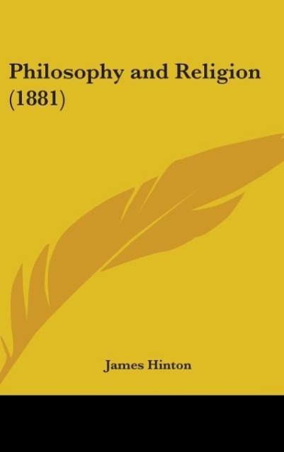 Vorderes Coverbild Philosophy And Religion (1881)