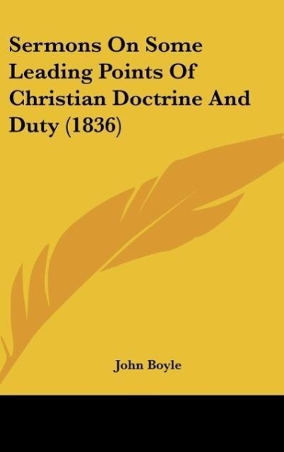 Vorderes Coverbild Sermons On Some Leading Points Of Christian Doctrine And Duty (1836)