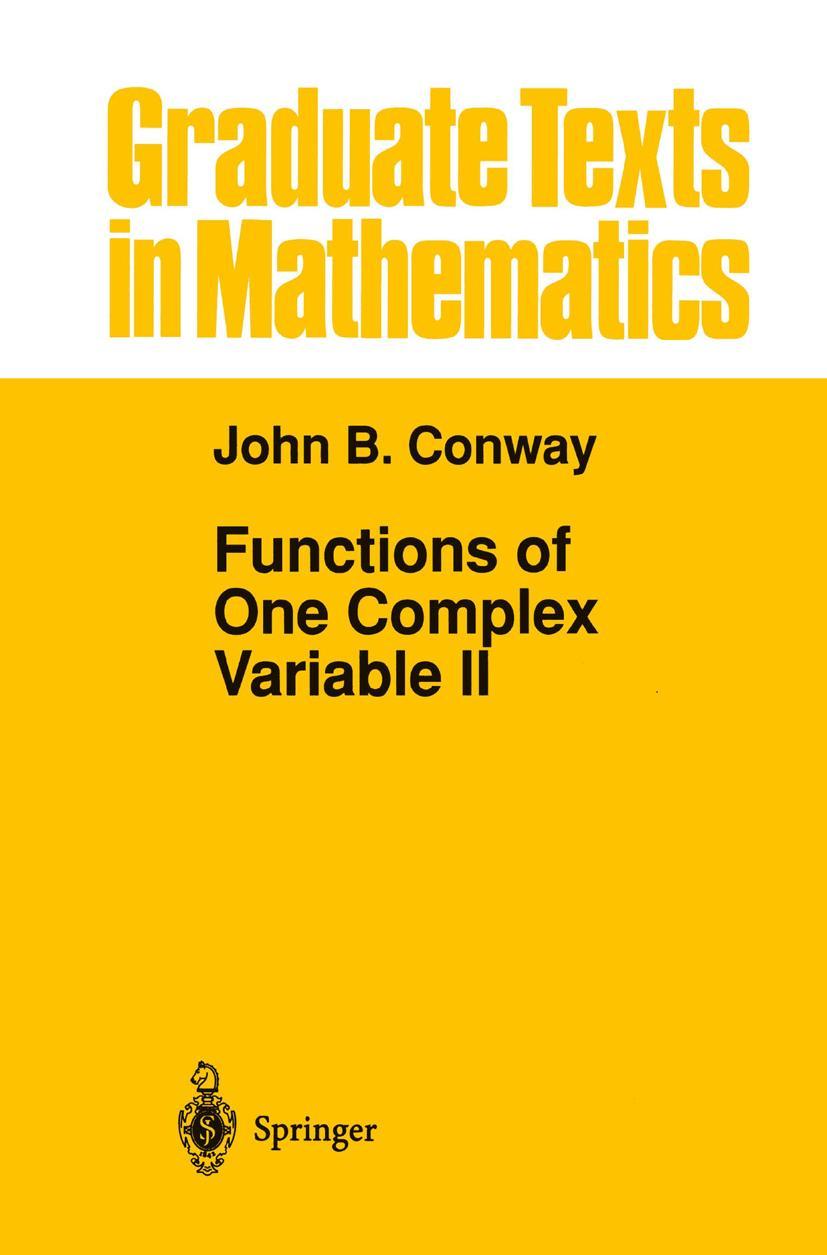 Vorderes Coverbild Functions of One Complex Variable II