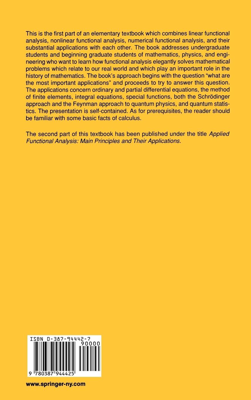 Rückseitencover Applied Functional Analysis