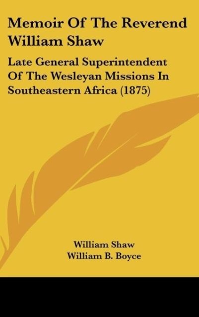 Vorderes Coverbild Memoir Of The Reverend William Shaw