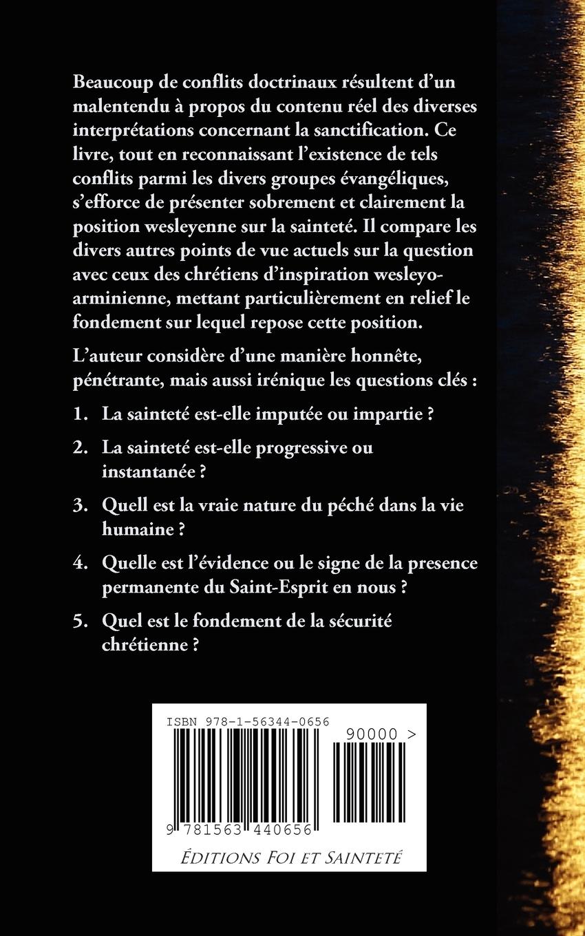 Rückseitencover Concepts Contradictoires de La Saintete