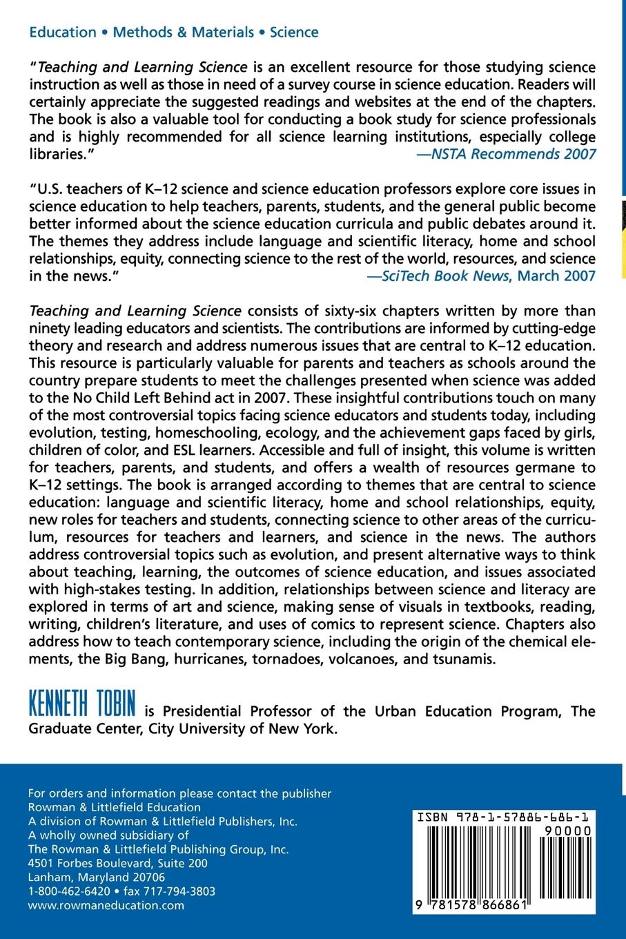 Rückseitencover Teaching and Learning Science