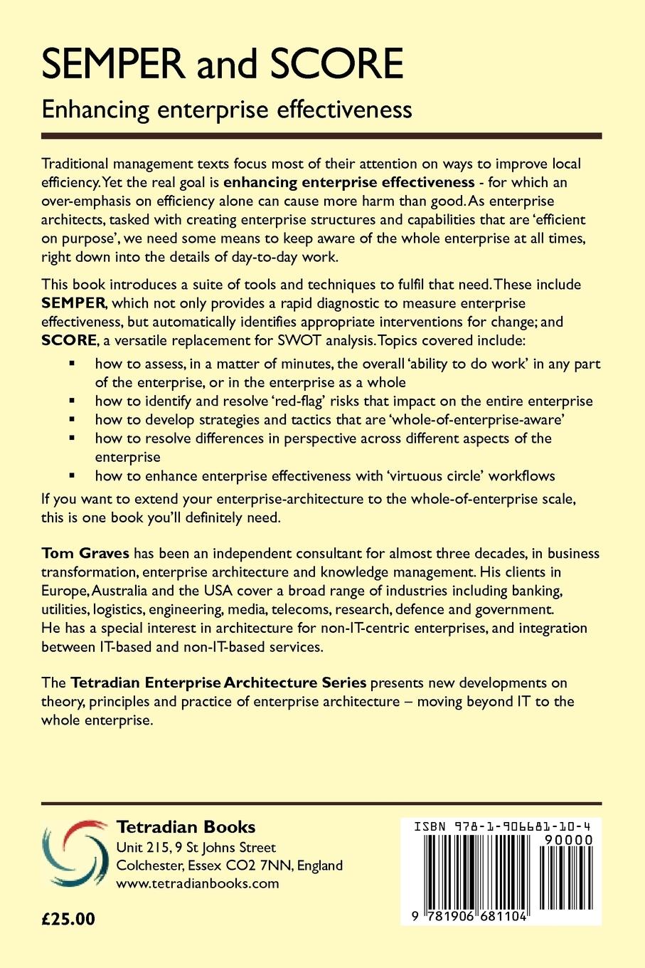 Rückseitencover SEMPER and SCORE