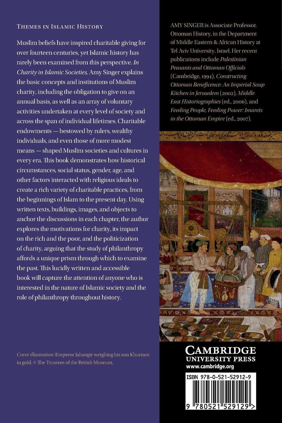 Rückseitencover Charity in Islamic Societies