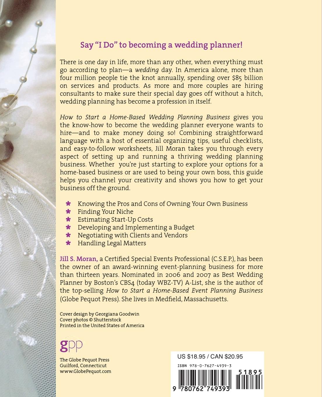 Rückseitencover How to Start a Home-Based Wedding Planning Business