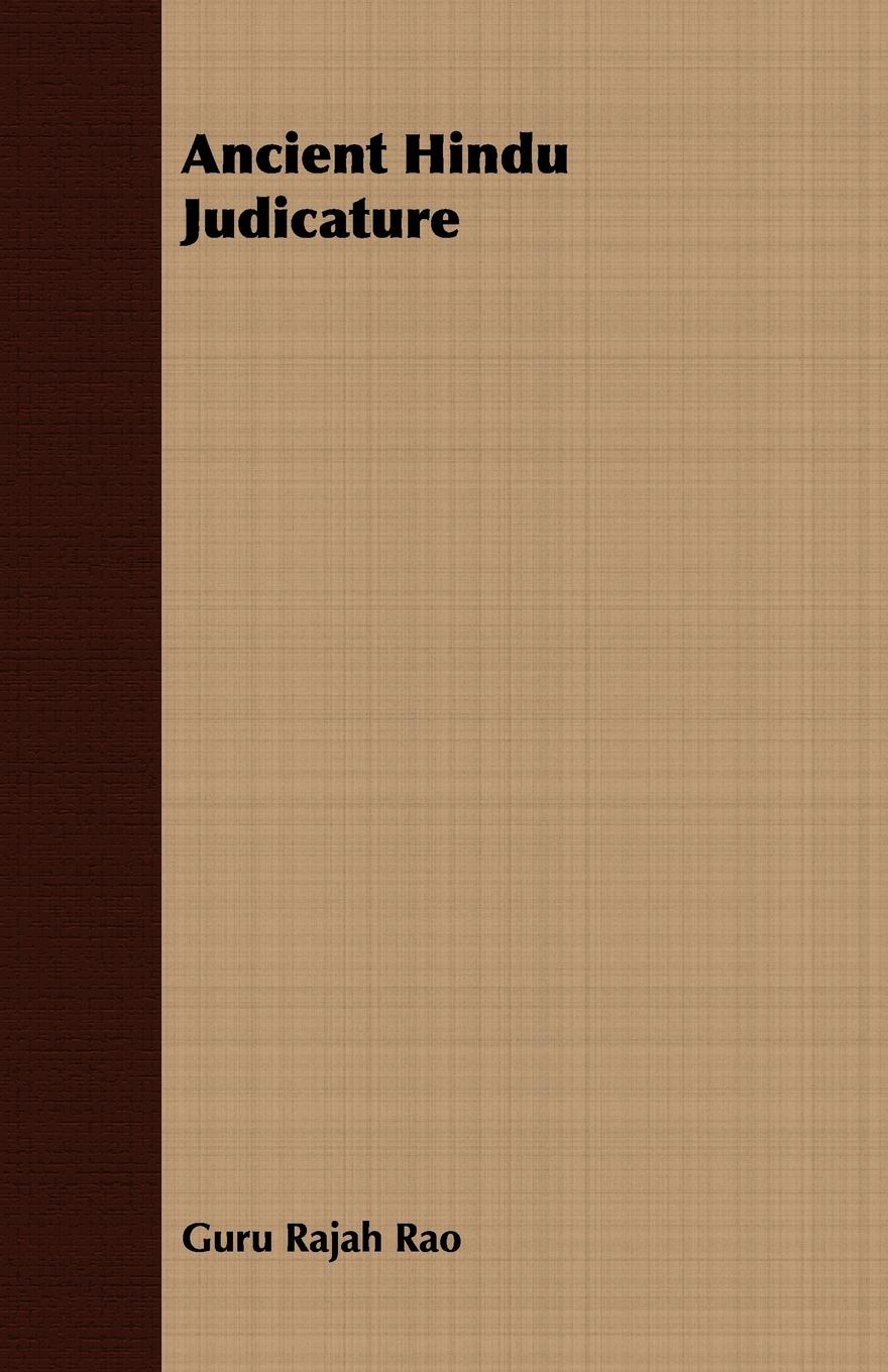Vorderes Coverbild Ancient Hindu Judicature