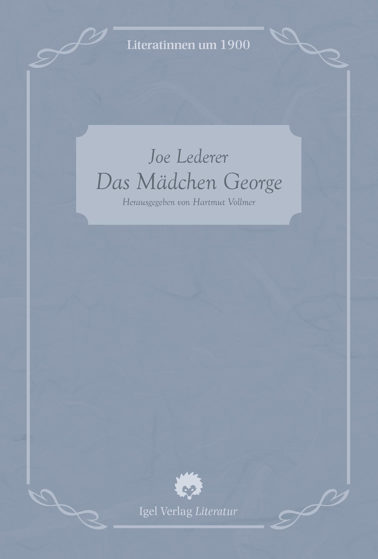 Vorderes Coverbild Das Mädchen George