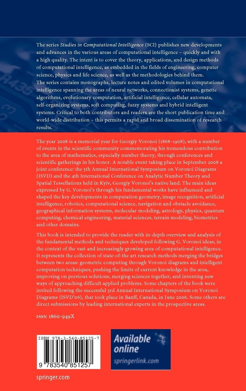 Rückseitencover Generalized Voronoi Diagram: A Geometry-Based Approach to Computational Intelligence