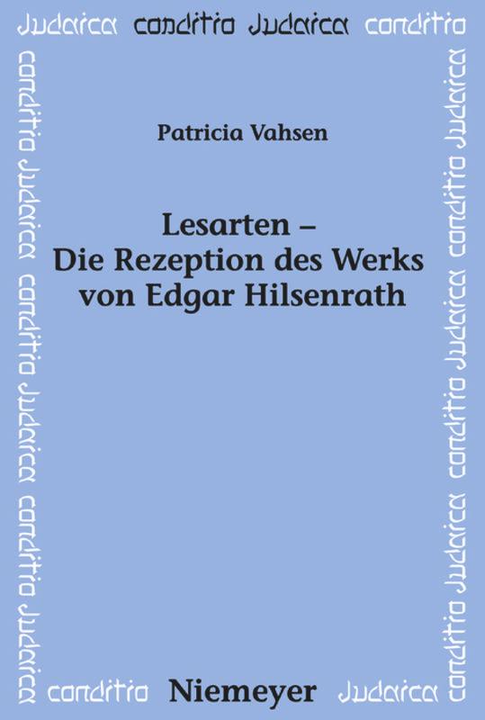 Vorderes Coverbild Lesarten - Die Rezeption des Werks von Edgar Hilsenrath