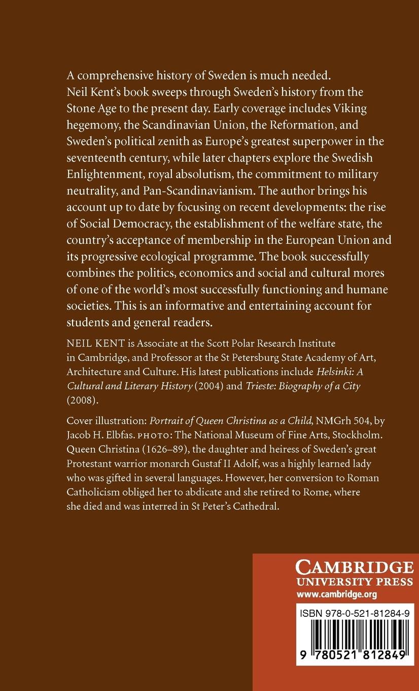 Rückseitencover A Concise History of Sweden