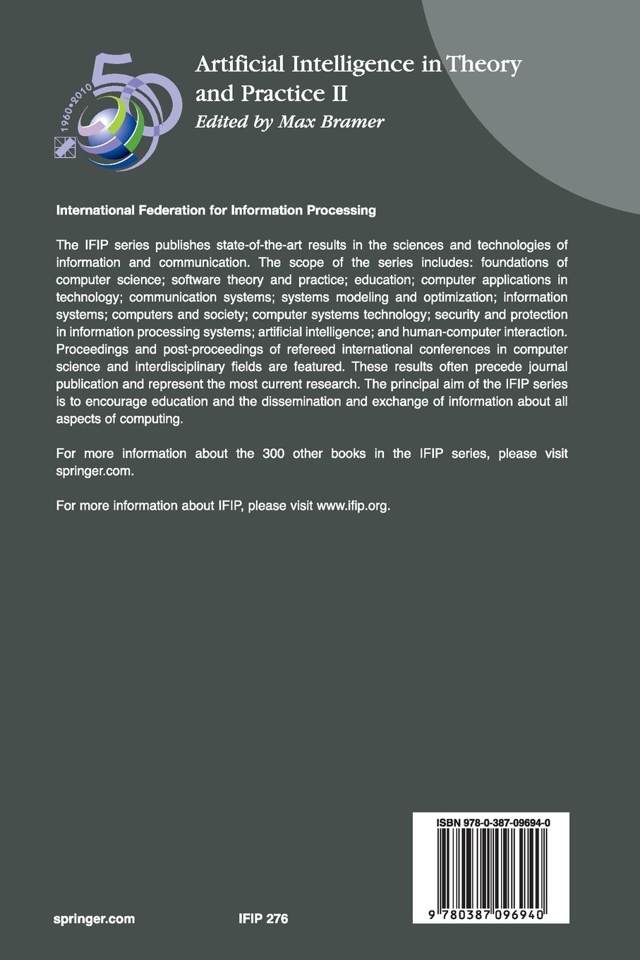 Rückseitencover Artificial Intelligence in Theory and Practice II
