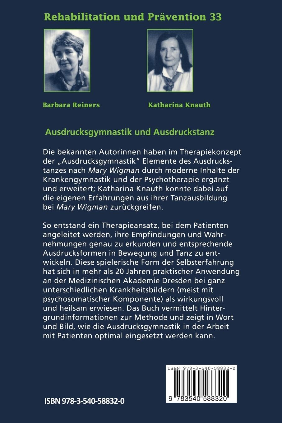 Rückseitencover Ausdrucksgymnastik und Ausdruckstanz