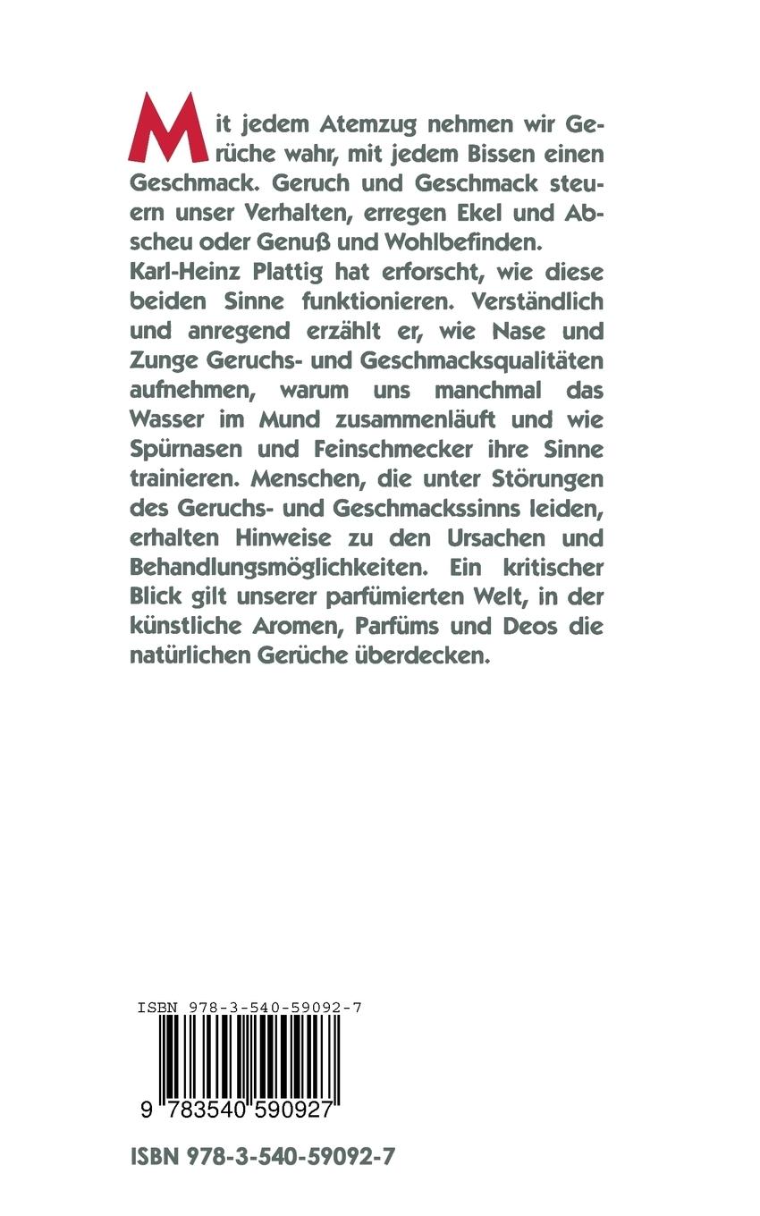 Rückseitencover Spürnasen und Feinschmecker
