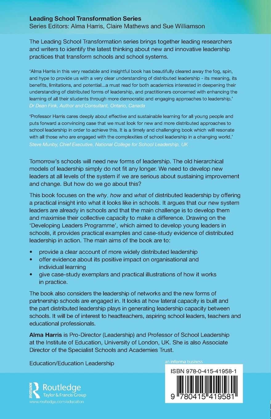 Rückseitencover Distributed School Leadership