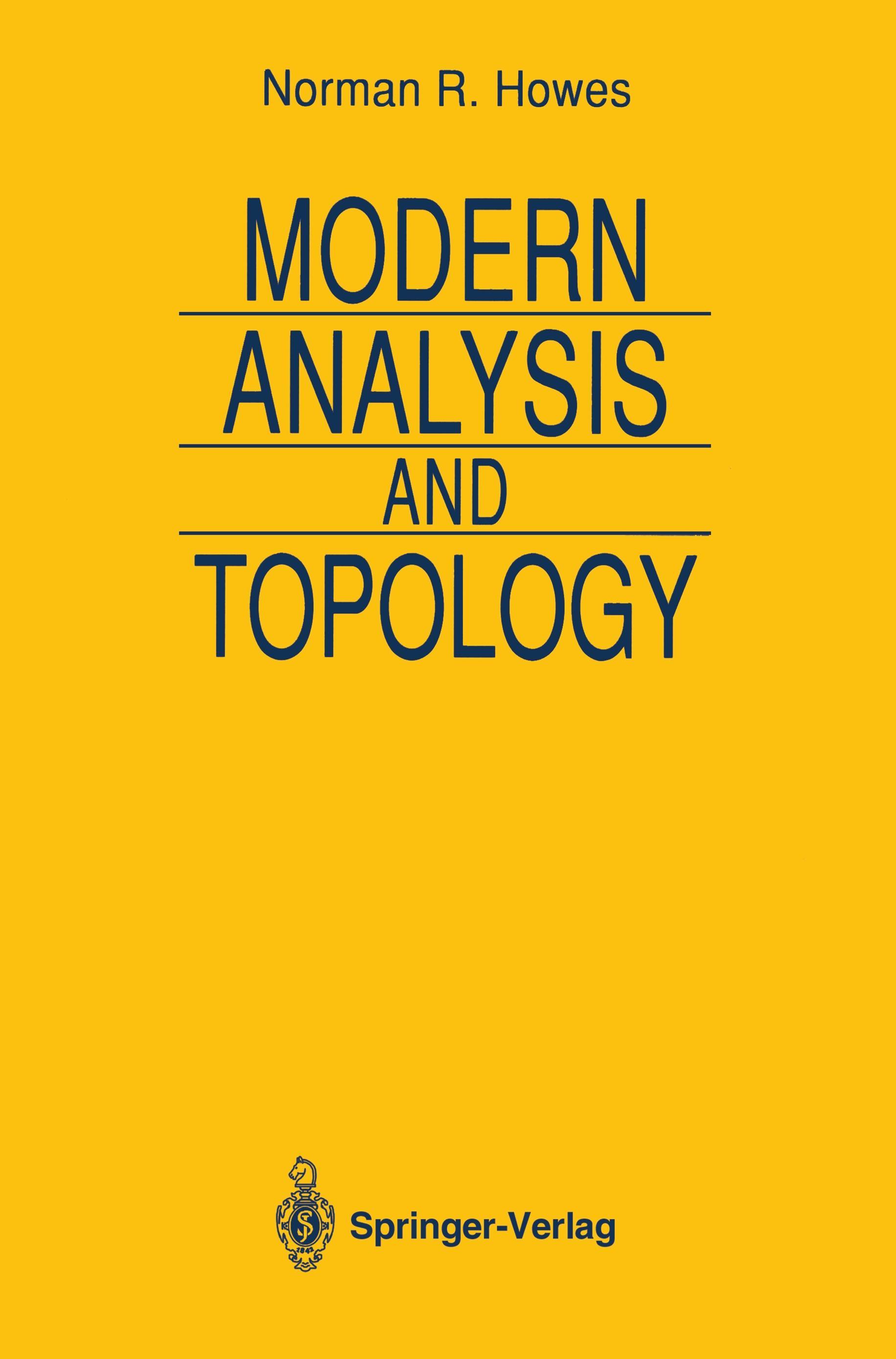 Vorderes Coverbild Modern Analysis and Topology