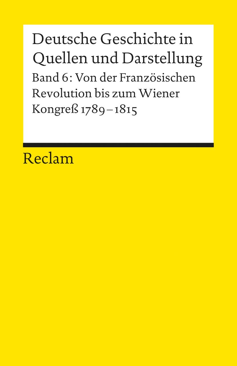 Vorderes Coverbild Deutsche Geschichte 6 in Quellen und Darstellung