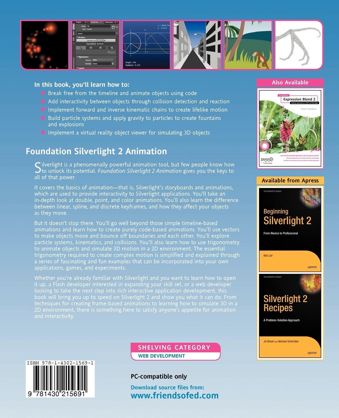 Rückseitencover Foundation Silverlight 2 Animation