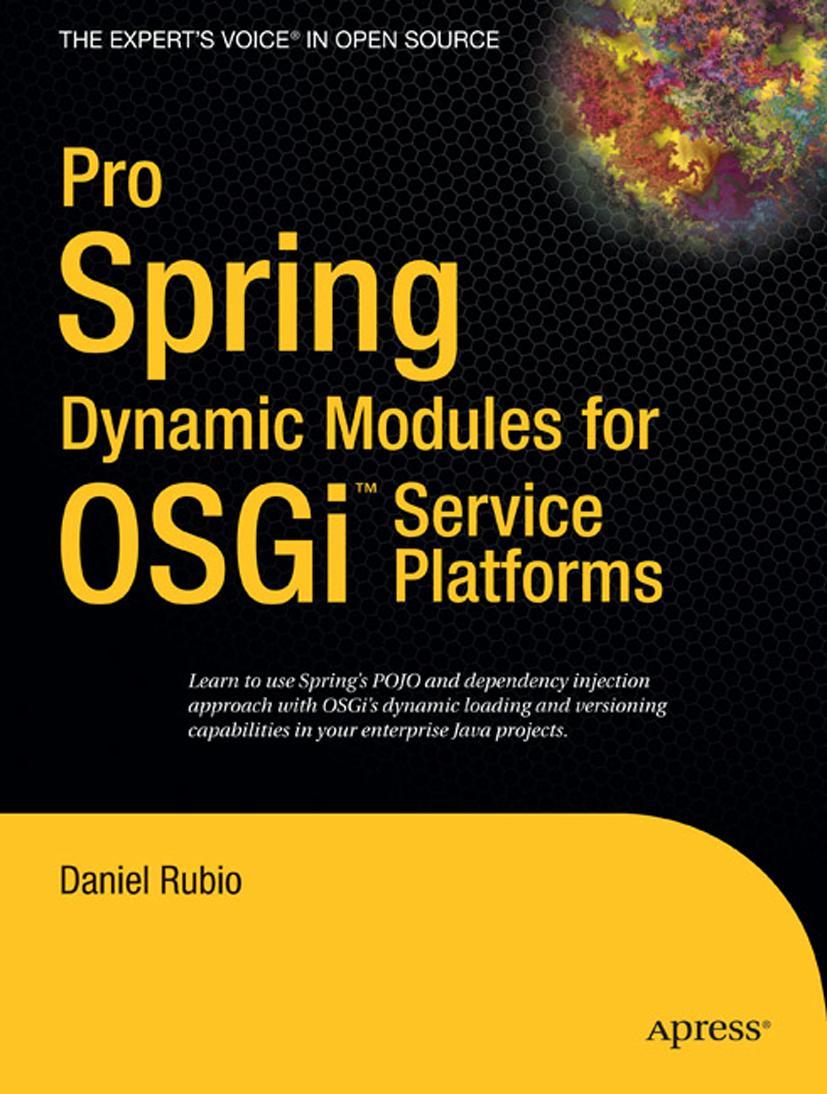 Vorderes Coverbild Pro Spring Dynamic Modules for OSGi  Service Platforms