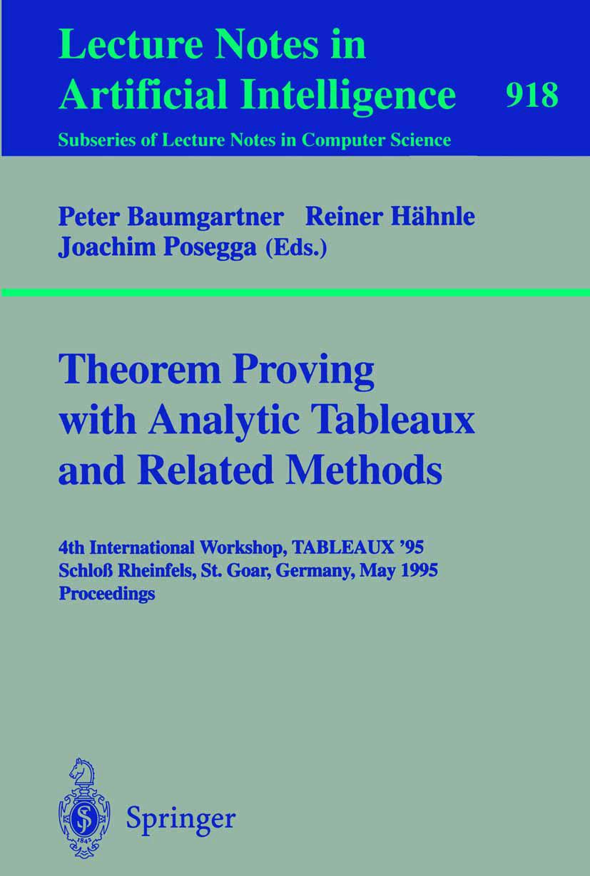 Vorderes Coverbild Theorem Proving with Analytic Tableaux and Related Methods