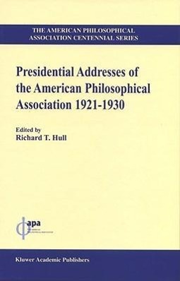 Vorderes Coverbild Presidential Addresses of the American Philosophical Association