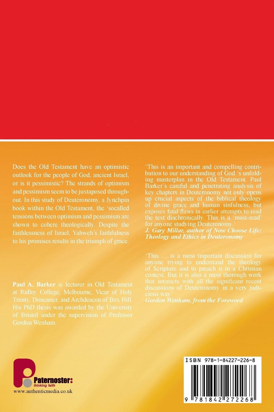 Rückseitencover The Triumph of Grace in Deuteronomy