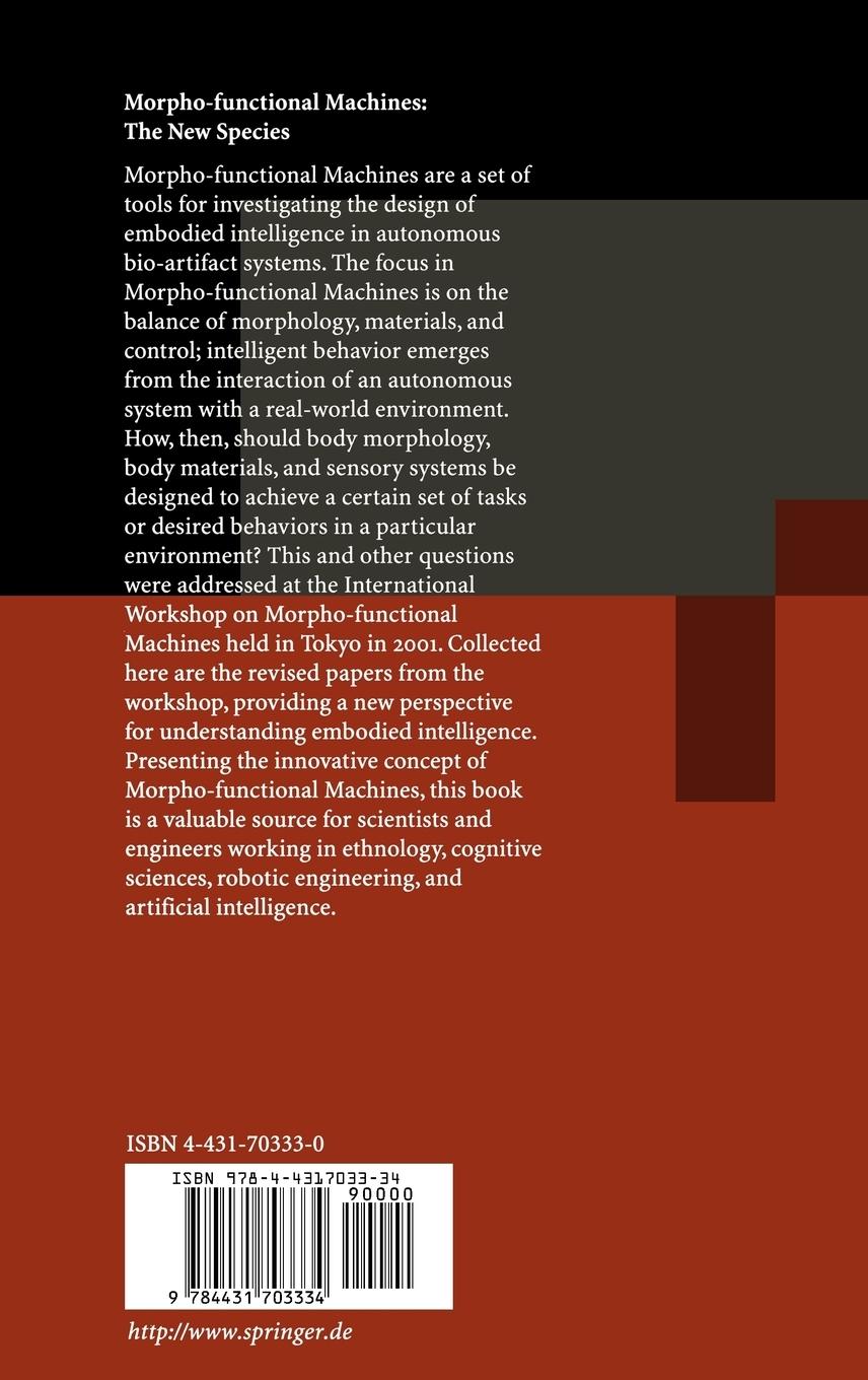 Rückseitencover Morpho-Functional Machines: The New Species