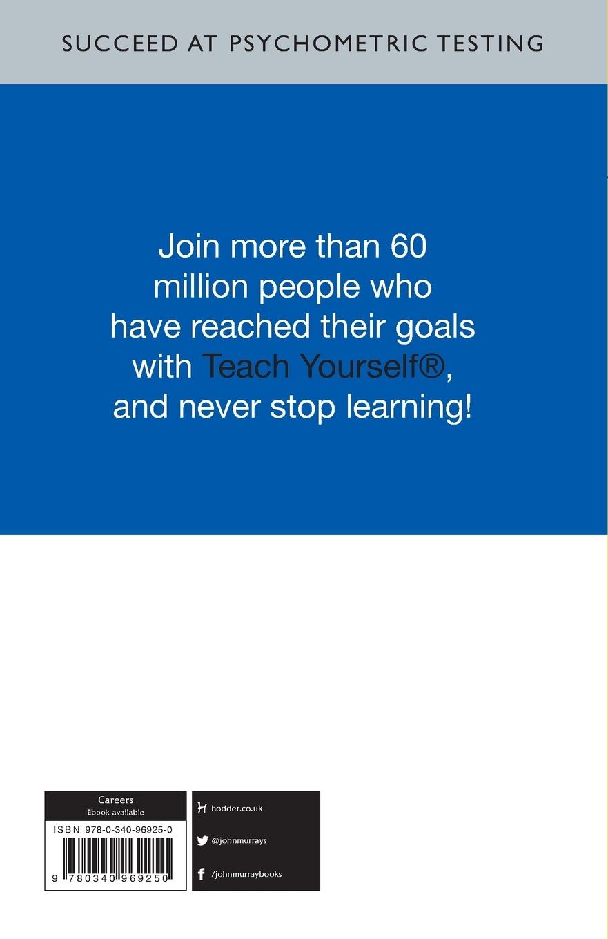 Rückseitencover Succeed at Psychometric Testing