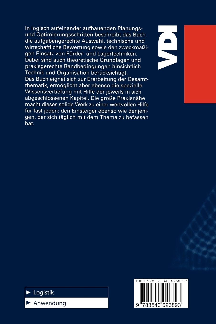 Rückseitencover Materialfluß und Logistik