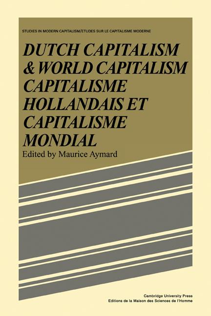 Vorderes Coverbild Dutch Capital and World Capitalism