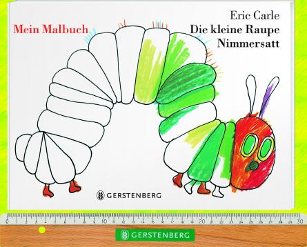 Beispielinhalt (Bild) Die Kleine Raupe Nimmersatt.Mein Malbuch