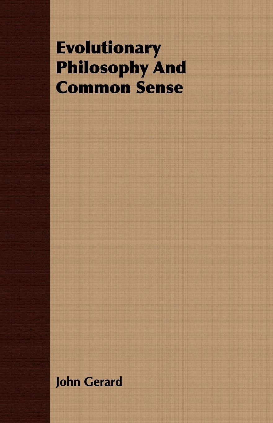 Vorderes Coverbild Evolutionary Philosophy and Common Sense
