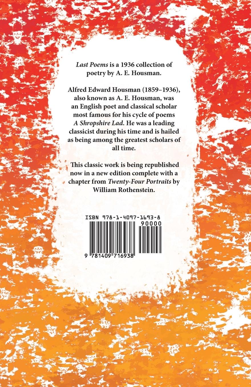 Rückseitencover Last Poems