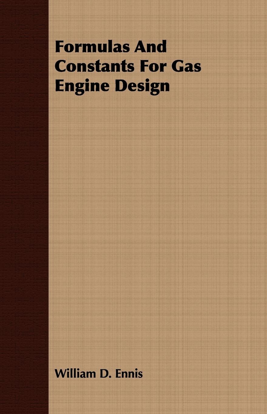 Vorderes Coverbild Formulas And Constants For Gas Engine Design