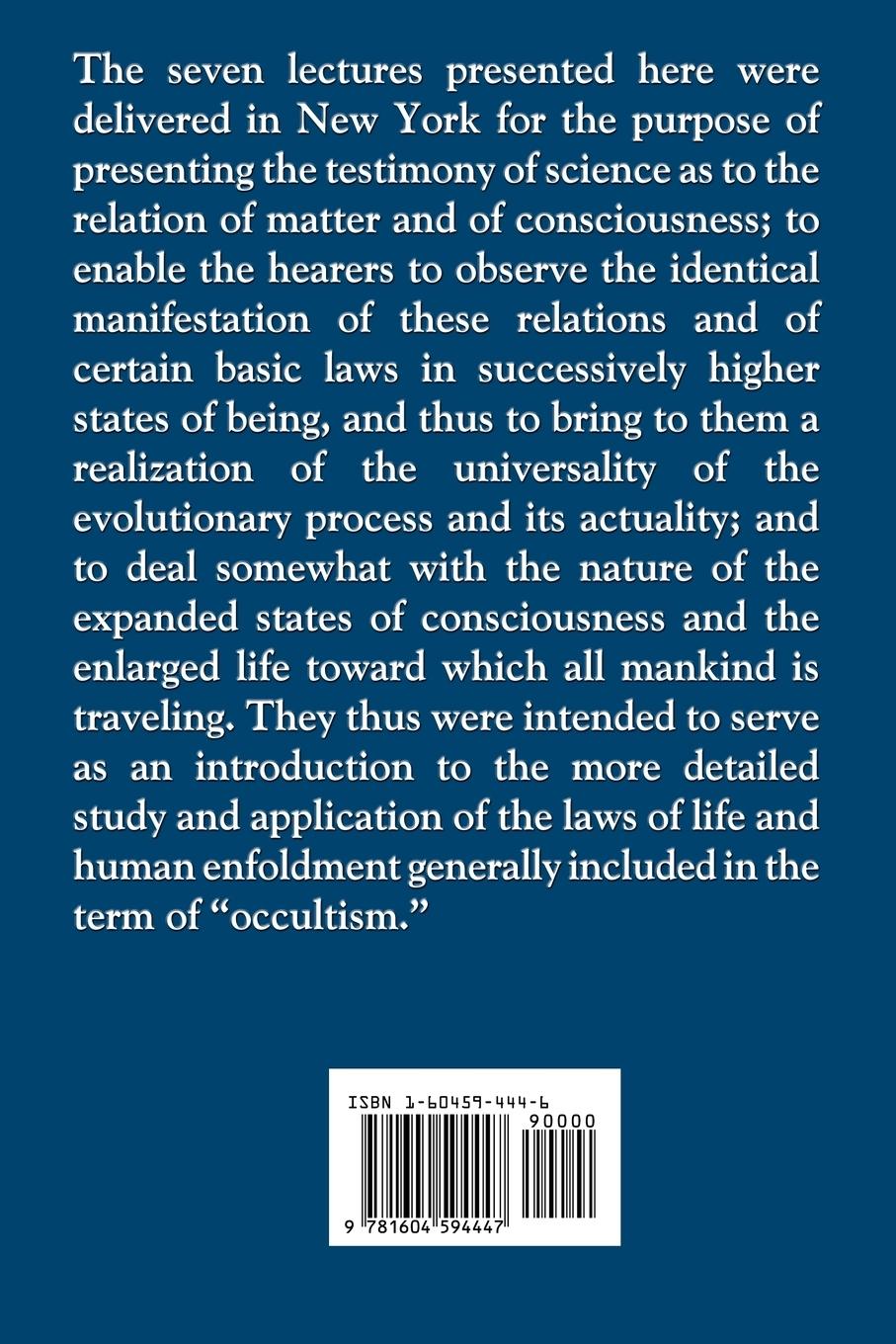 Rückseitencover The Consciousness of the Atom