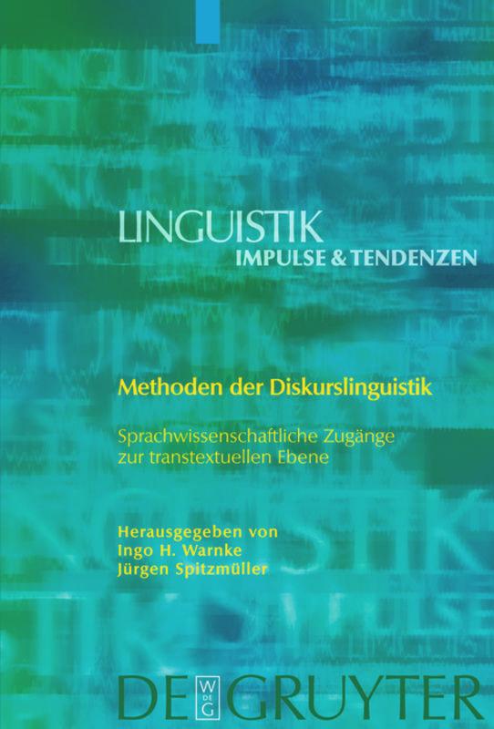 Vorderes Coverbild Methoden der Diskurslinguistik