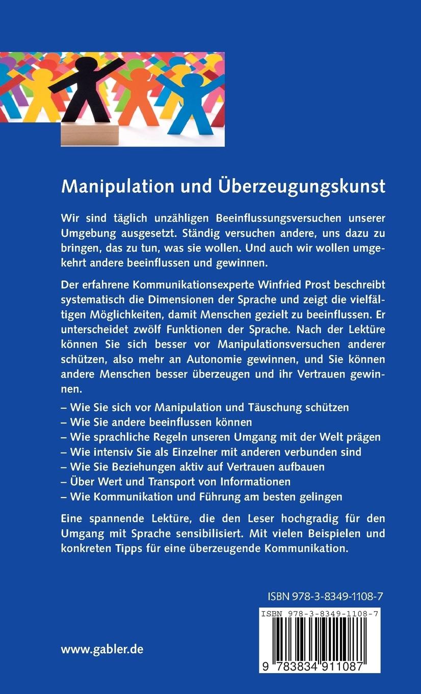 Rückseitencover Manipulation und Überzeugungskunst