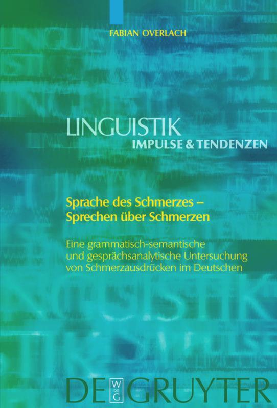 Vorderes Coverbild Sprache des Schmerzes - Sprechen über Schmerzen