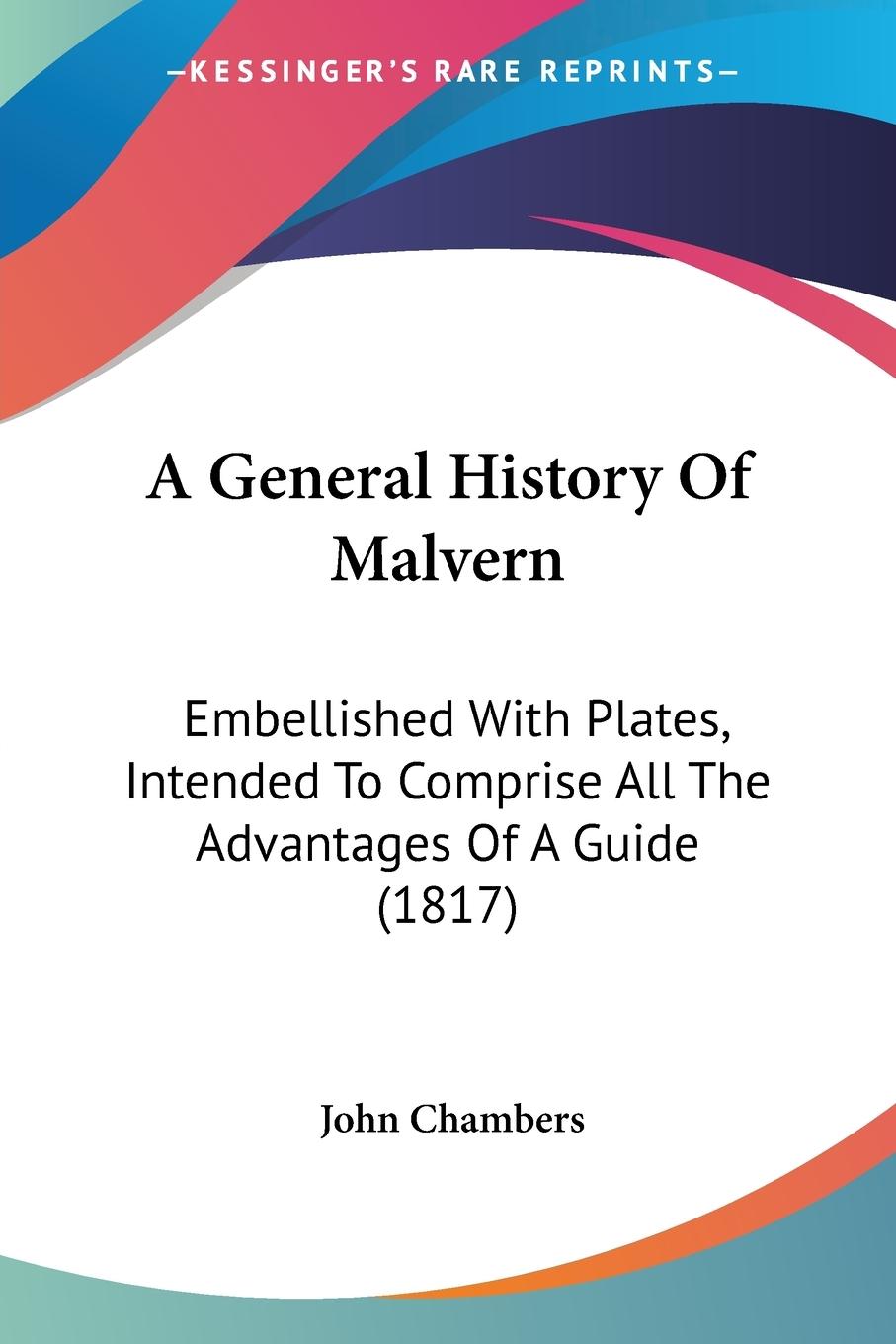 Vorderes Coverbild A General History Of Malvern