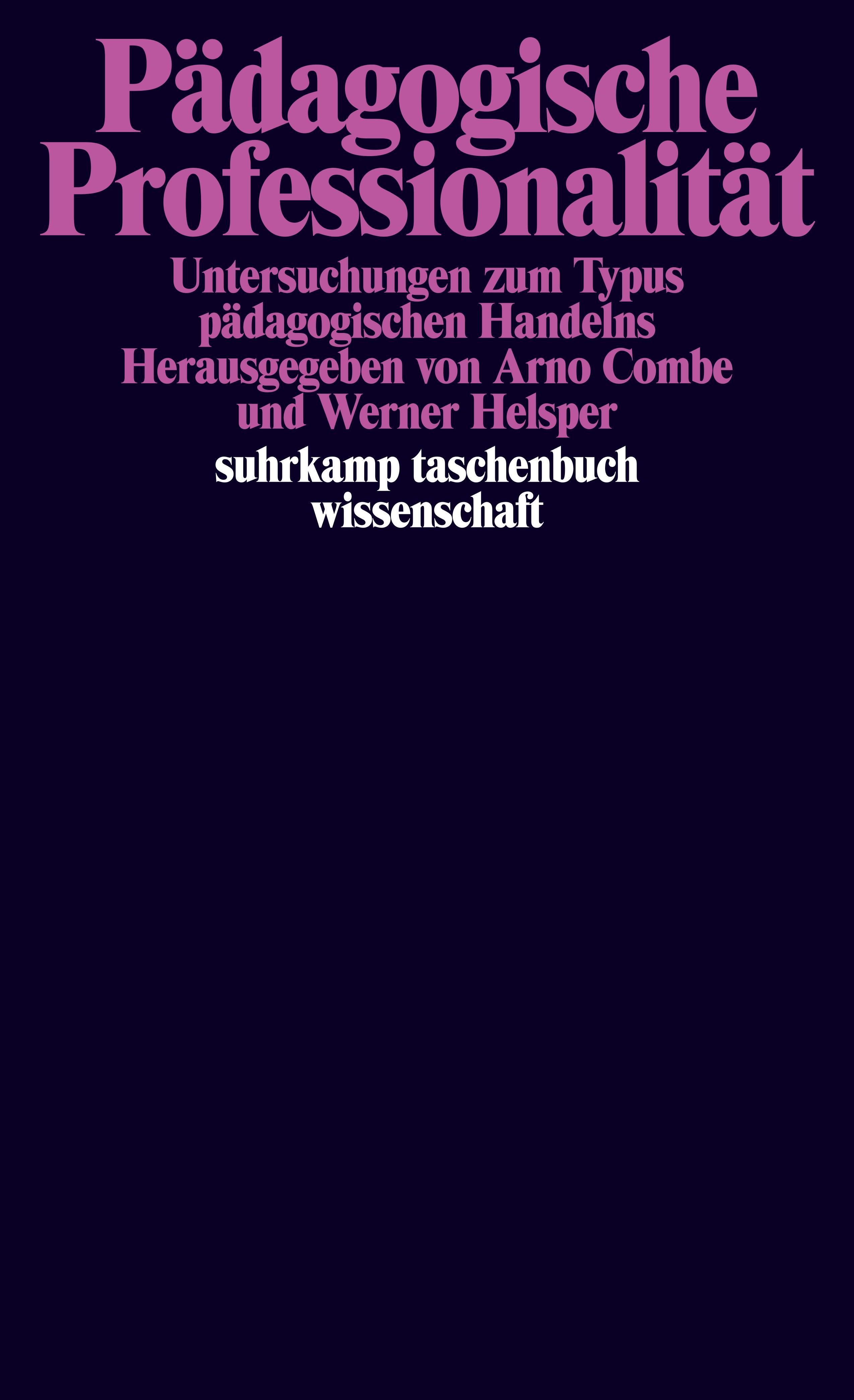 Vorderes Coverbild Pädagogische Professionalität