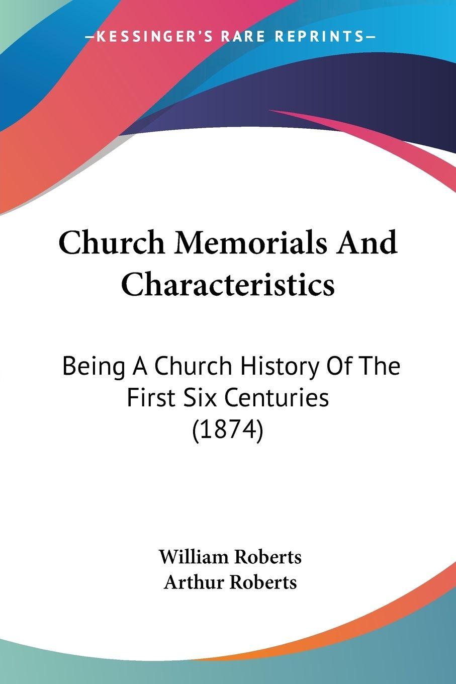 Vorderes Coverbild Church Memorials And Characteristics